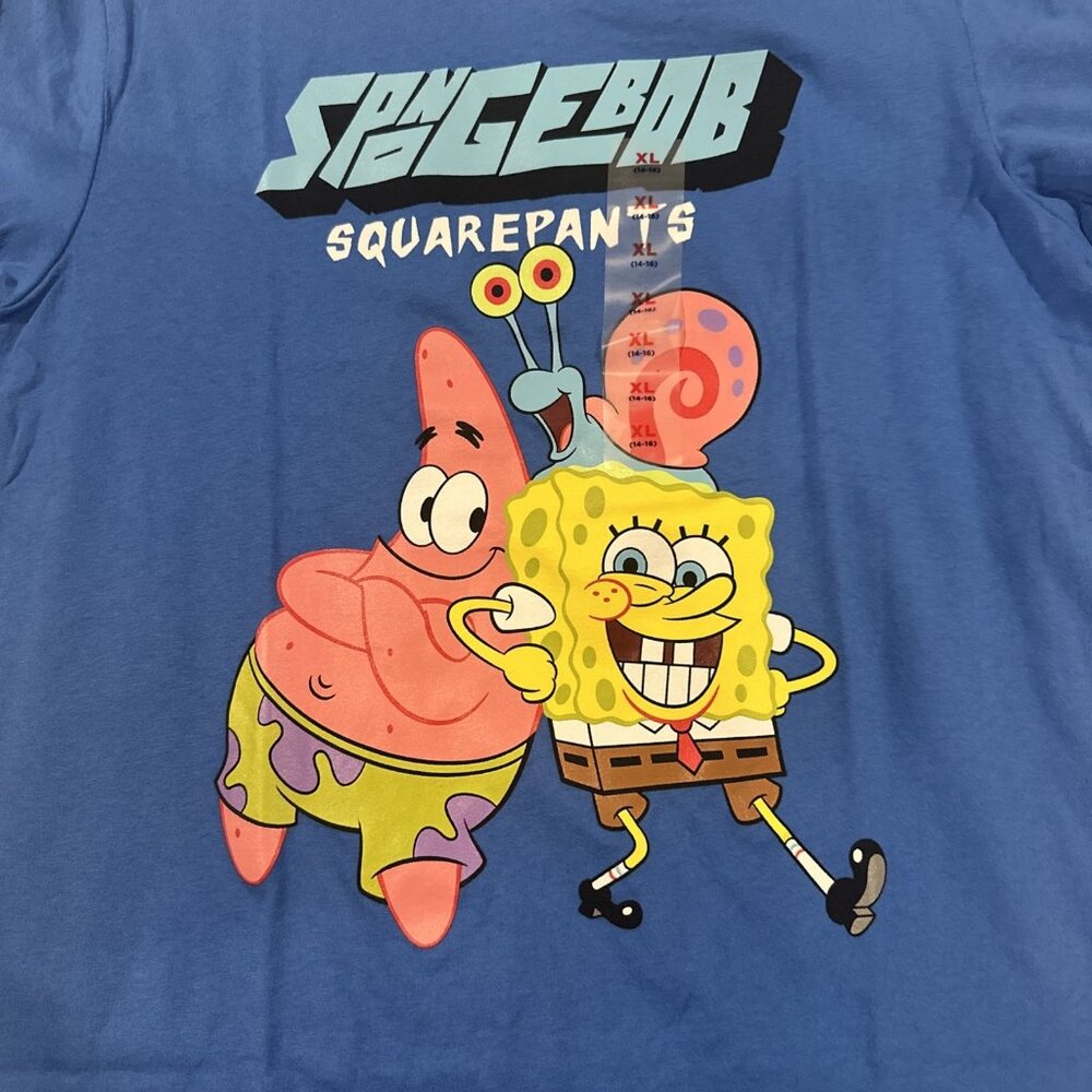 Old Navy boys Sponge Bob Square Pants Tee NWT XL 14-16 The Gang - Picture 2 of 7
